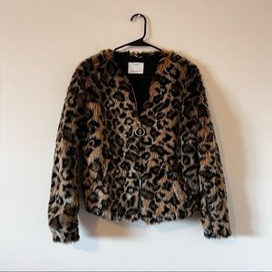 Faux fur jacket